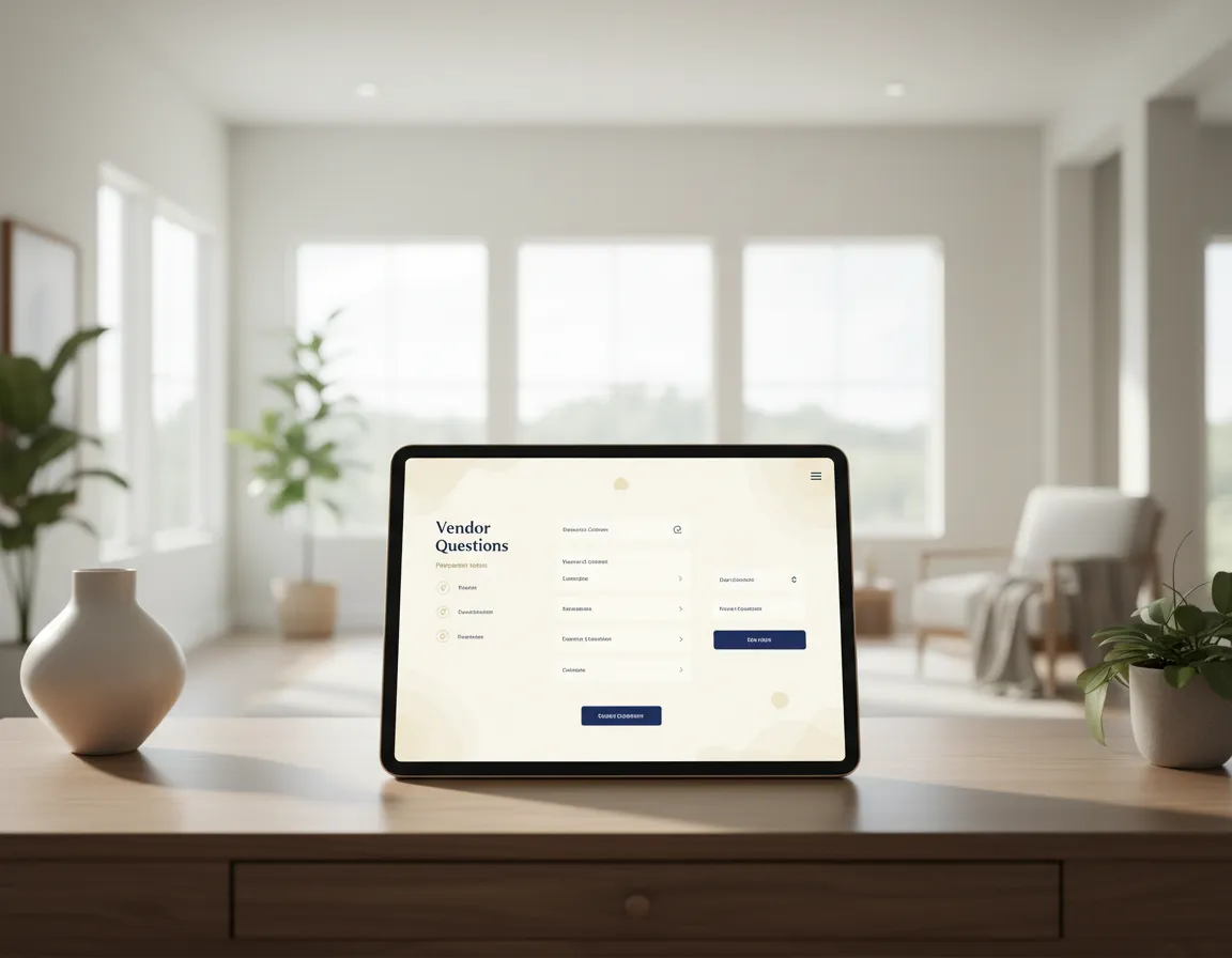 Vendor Questions Toolkit interface demonstrating how families can prepare inquiries for qualified professionals
