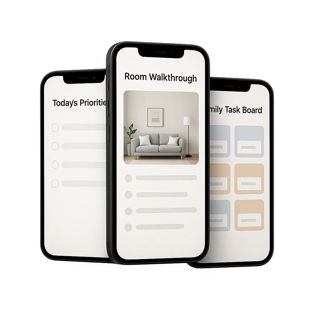 Premium Priority Decision Card mockup showing the ivory SafeNest Advisor dashboard UI