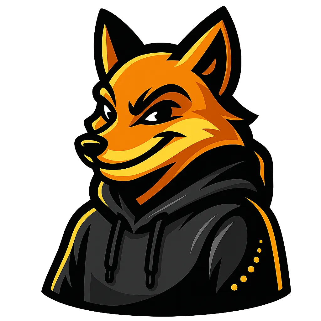 Fox character illustration representing working smarter, not harder