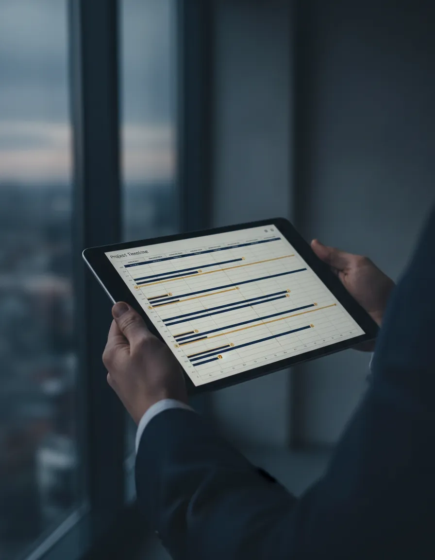 Commercial project management and timeline strategy