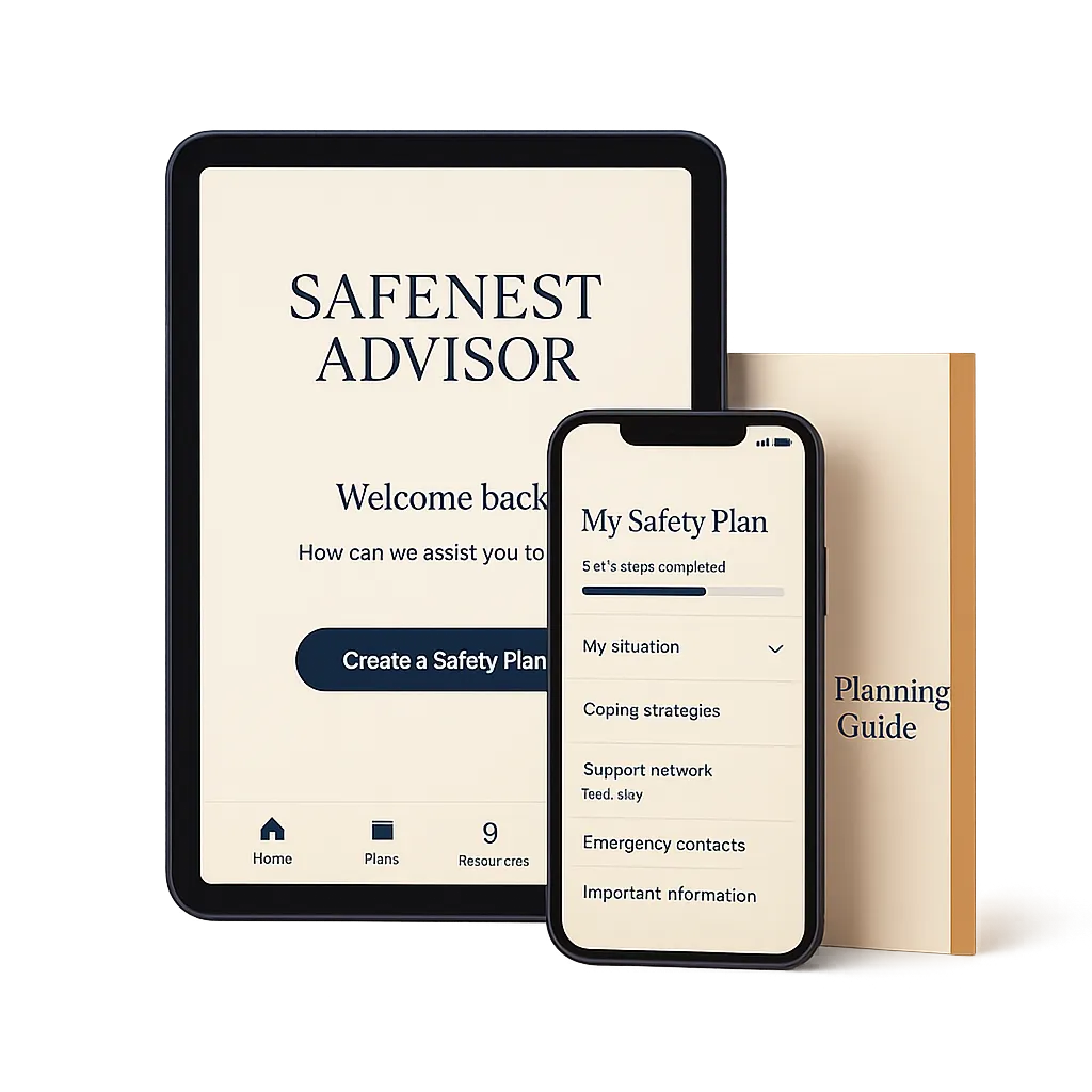 SafeNest Home Safety Starter Kit premium app mockup