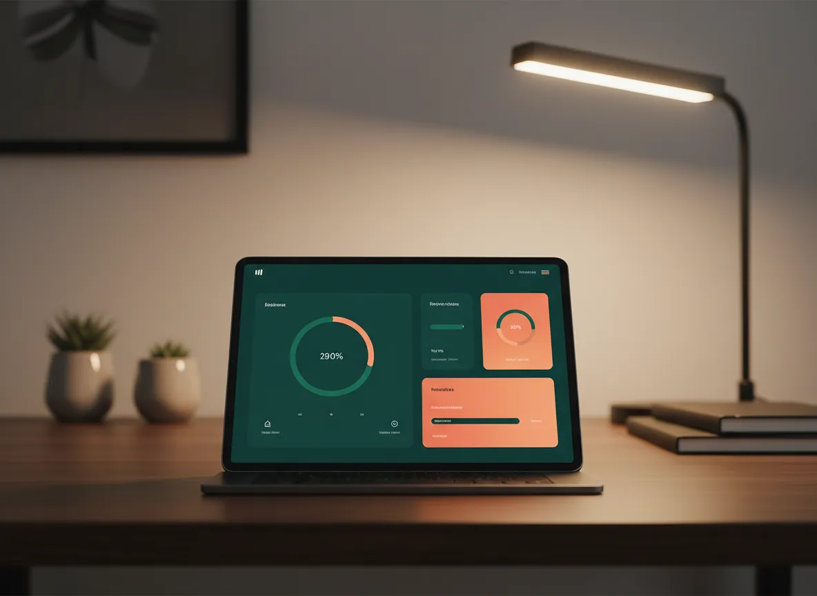 A clean, organized platform dashboard showing home safety progress