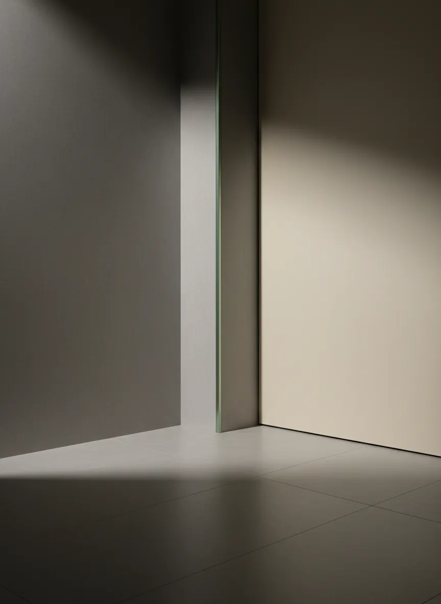 Minimal architectural detail representing hidden energy within a business space