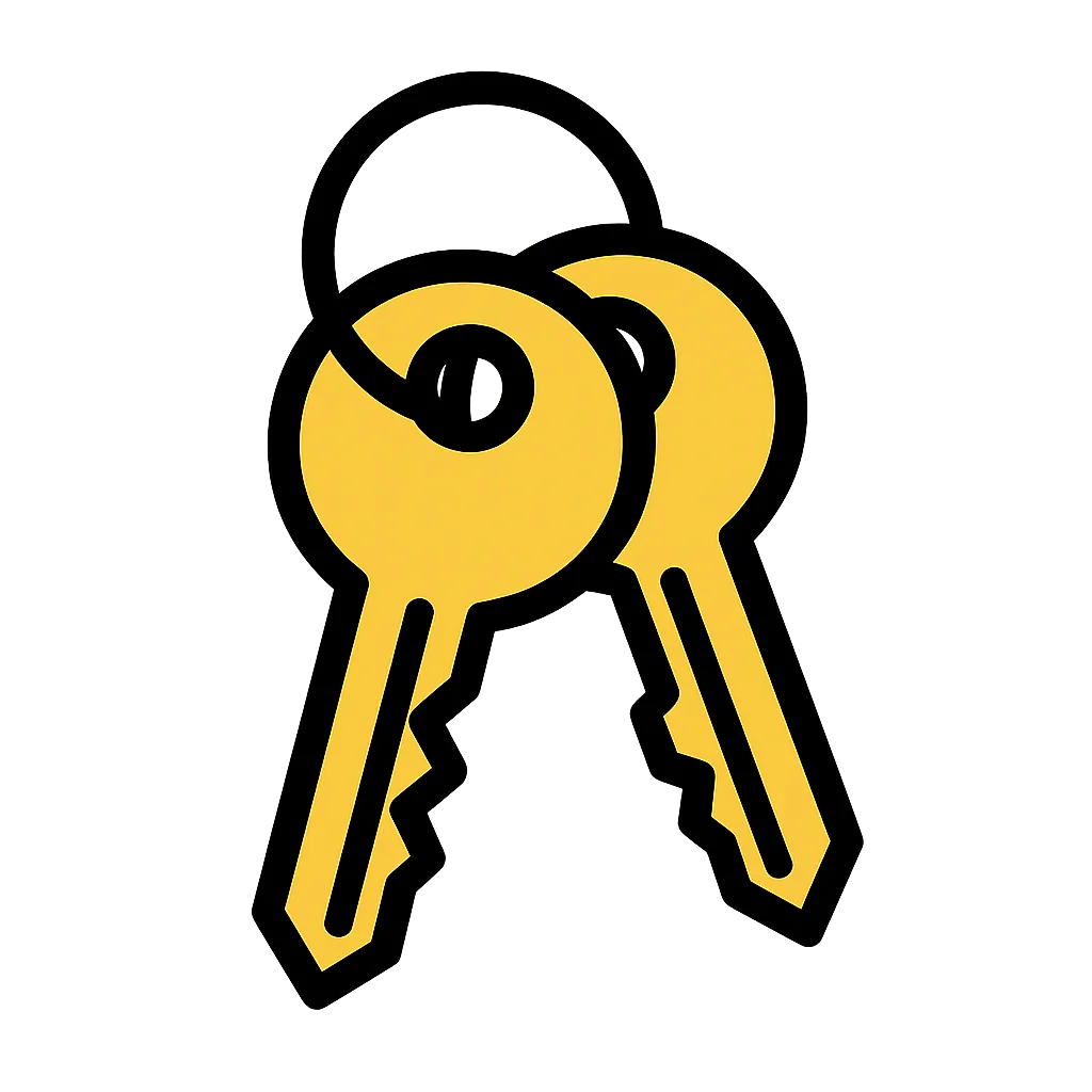 Squeaky Clean Plus Keys Graphic