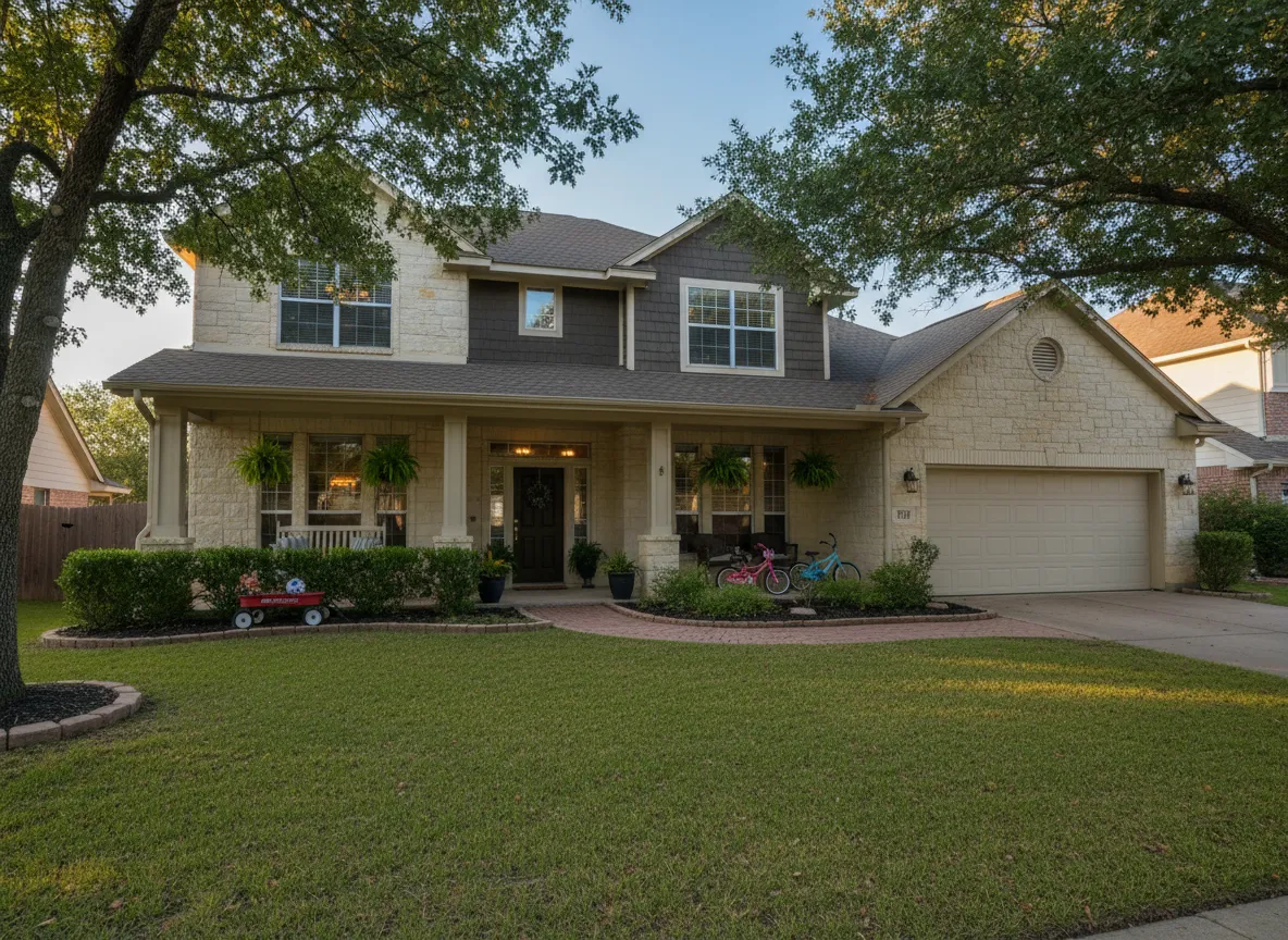 Family home with yard