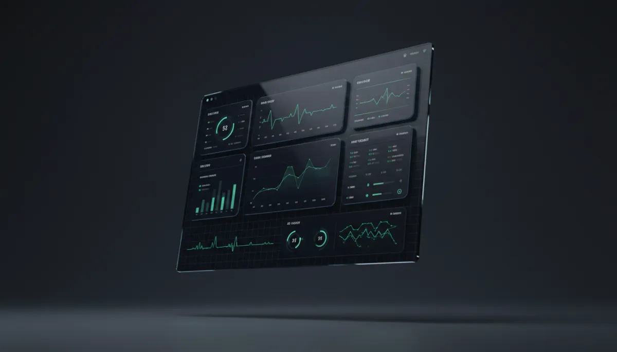 SupplySync Operational Pulse Grid Dashboard Interface with minimalist panels and emerald green metrics