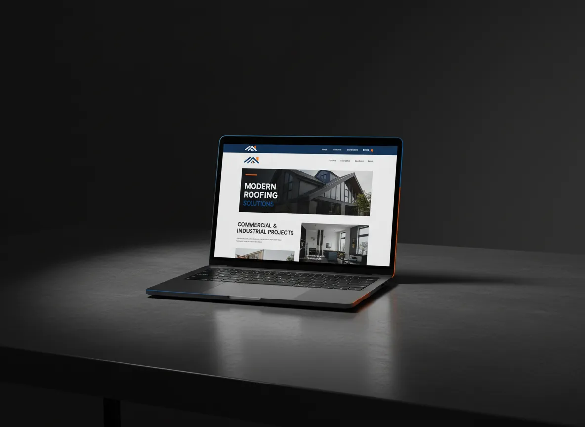 Sleek launched website on a modern laptop