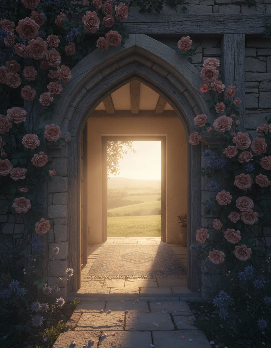 A warm, natural light photograph representing emotional safety and finding home