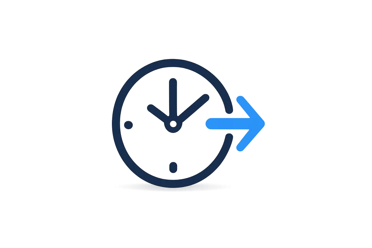 Clock icon showing fast response