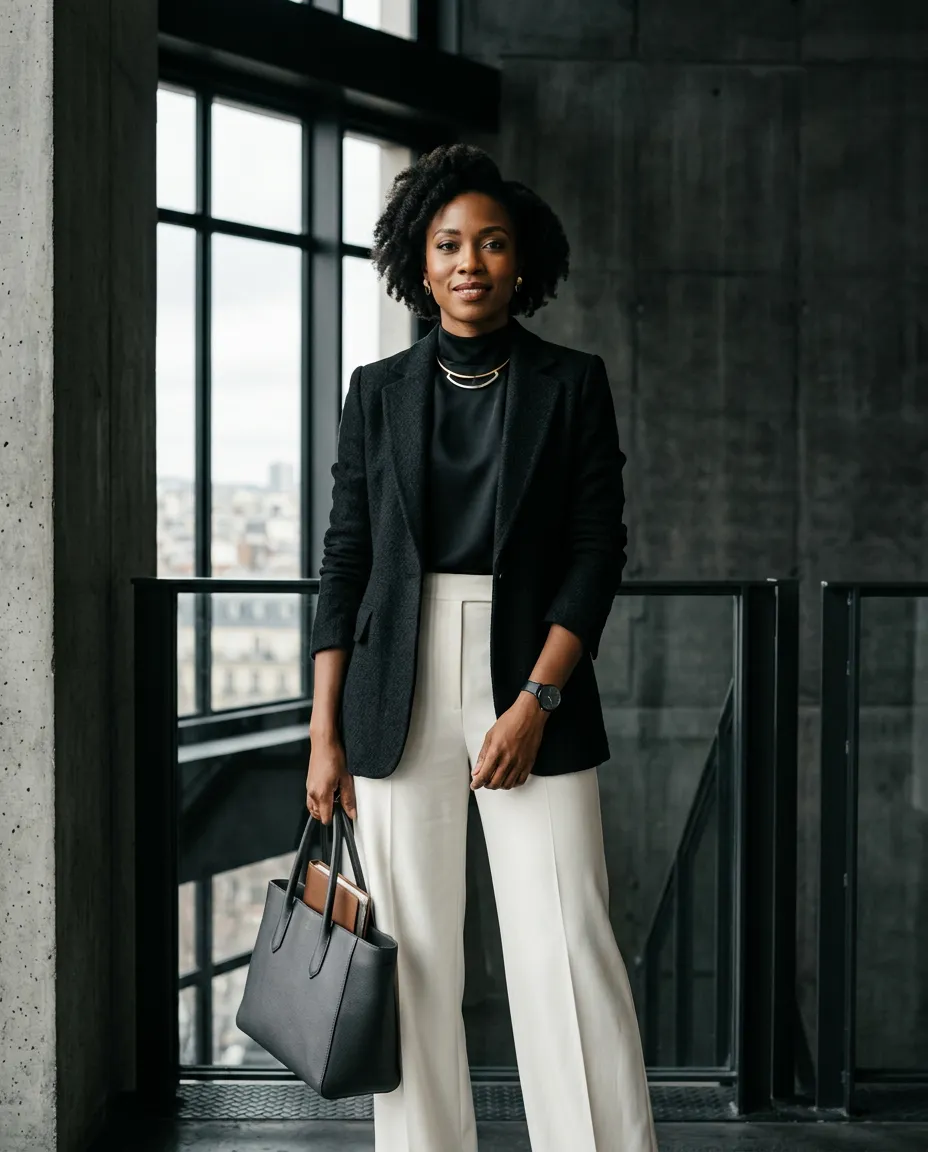 Editorial lifestyle portrait of luxury real estate advisor Bre’Asia Hamlin