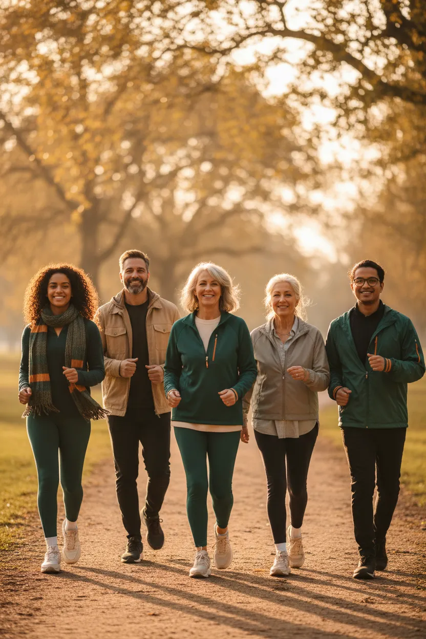 Community walking together