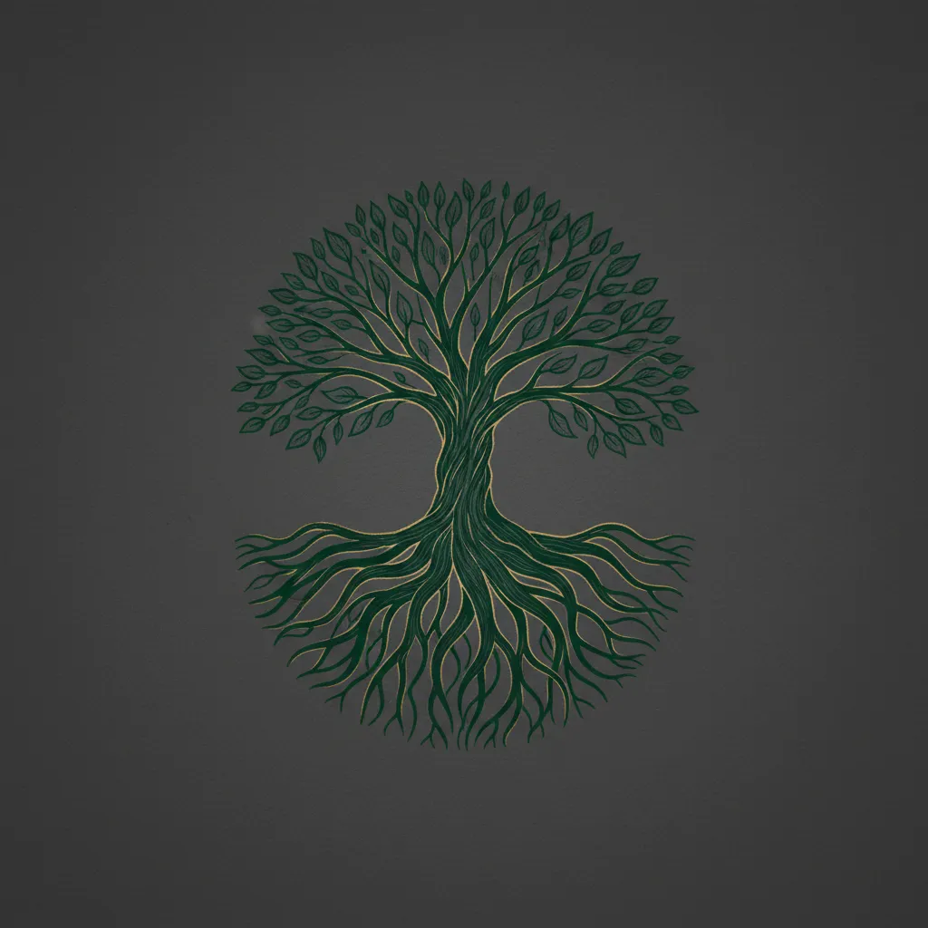 Tree with roots