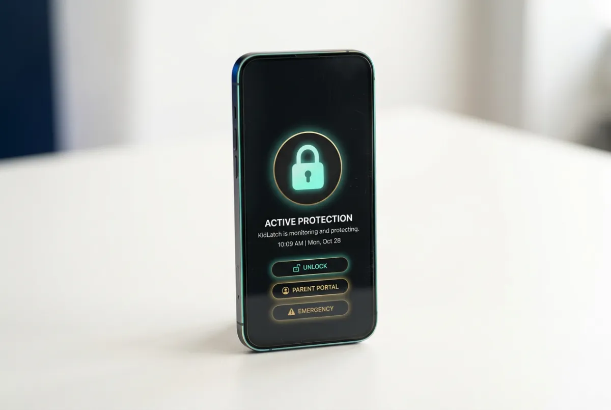 KidLatch Active Protection Android Device Interface