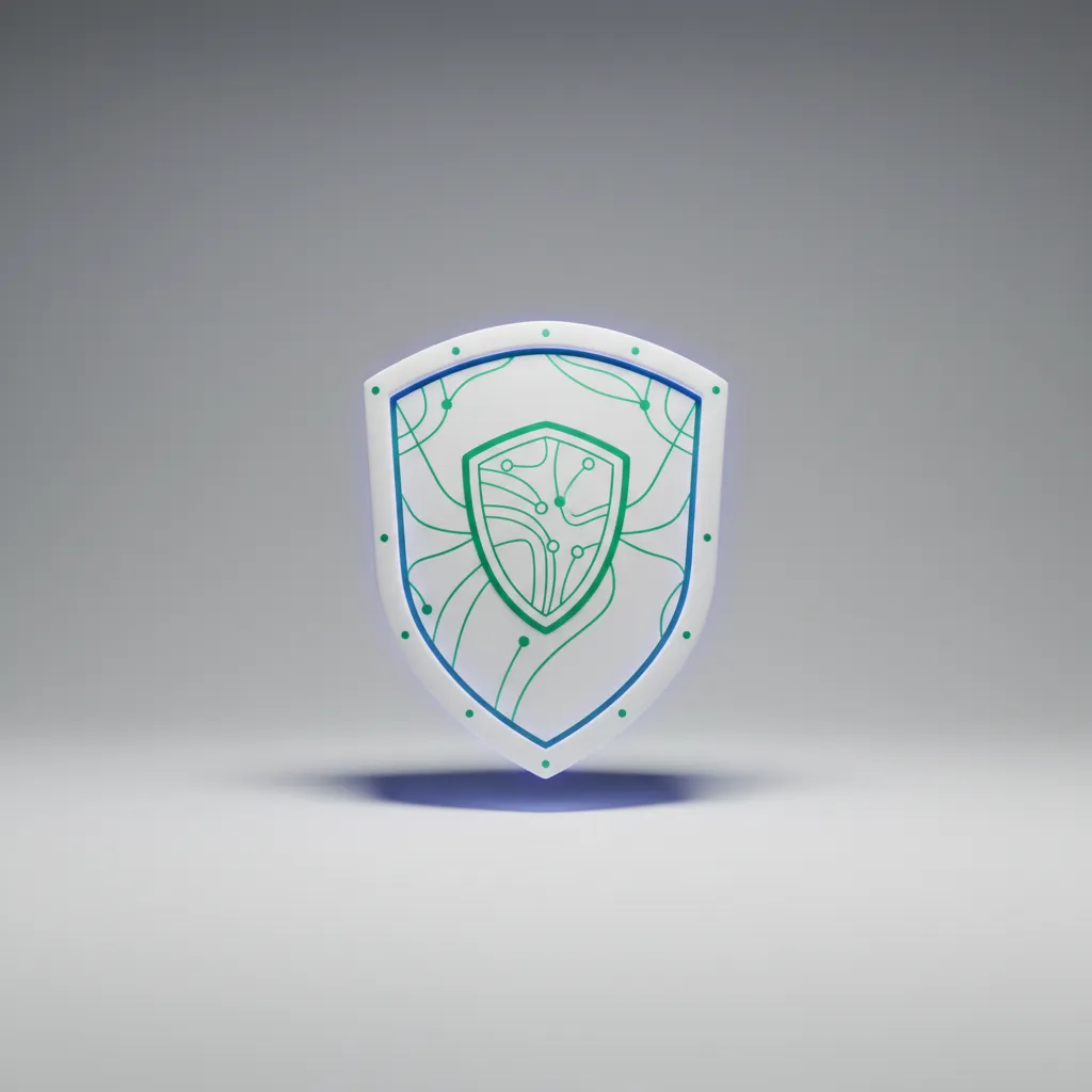 Minimalist security abstract visual