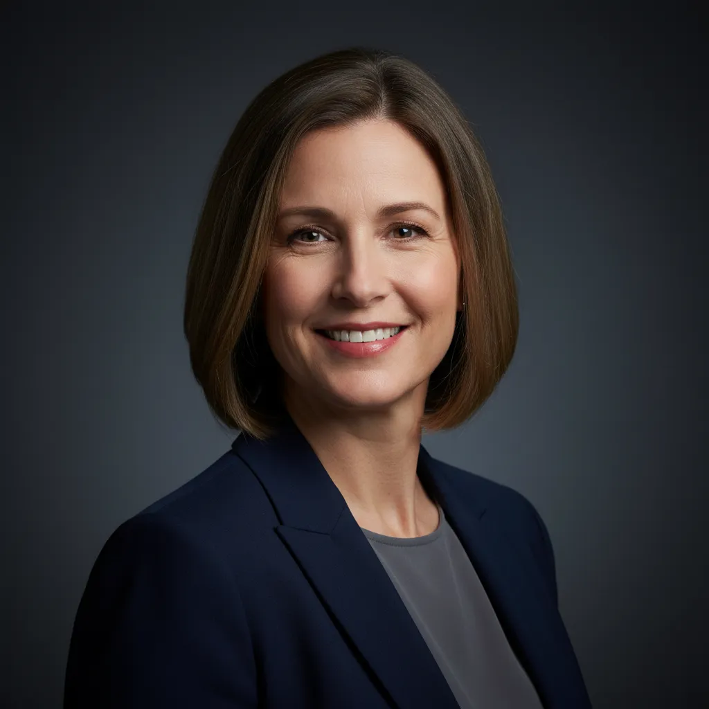 Smiling facility manager giving a positive testimonial