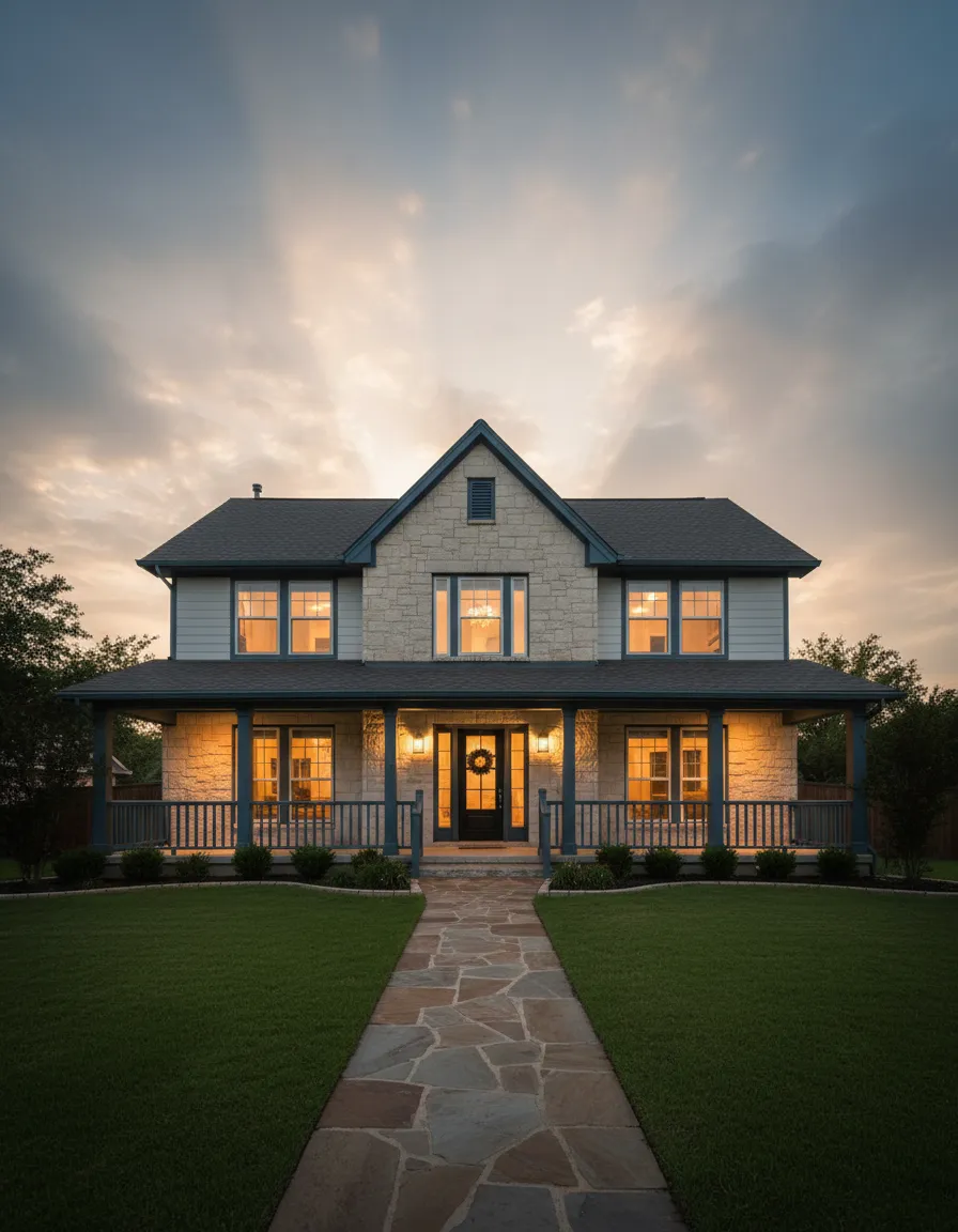 A modern family home with robust insurance coverage.