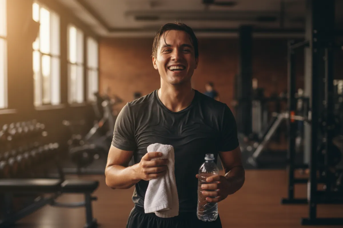 A person stepping confidently onto a path lined with upward arrows, symbolizing growth and new beginnings.