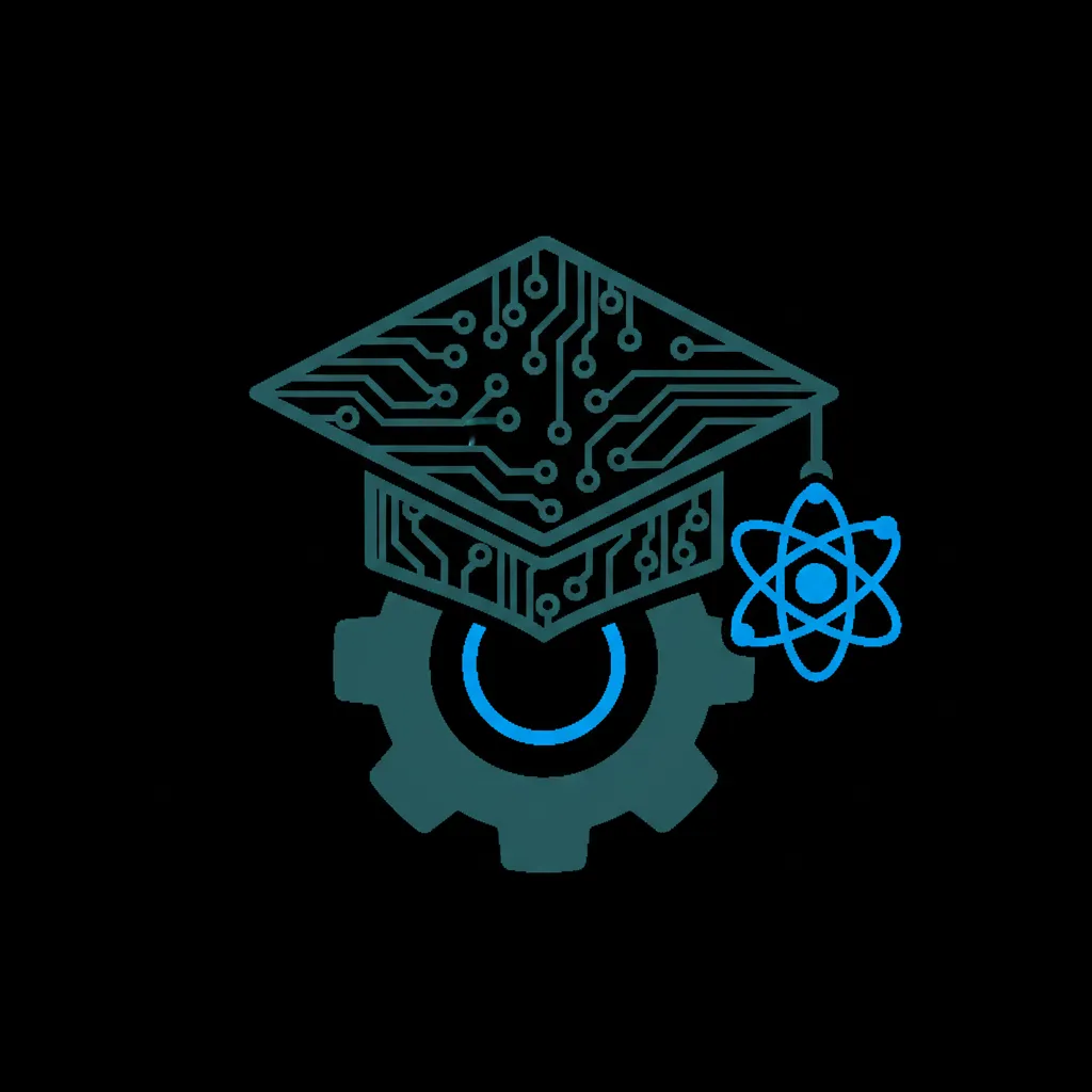 Gear and graduation cap icon