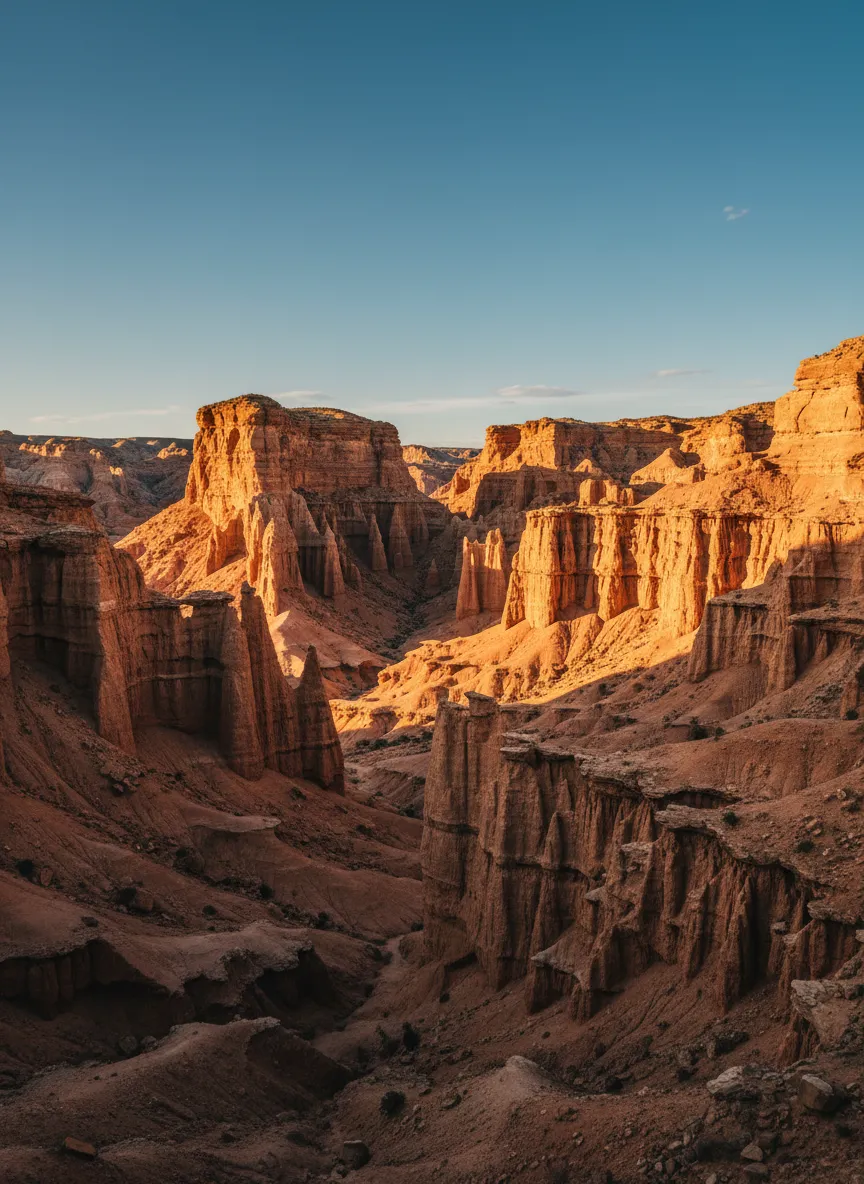 Spectacular canyons of Cathedral Gorge State Park