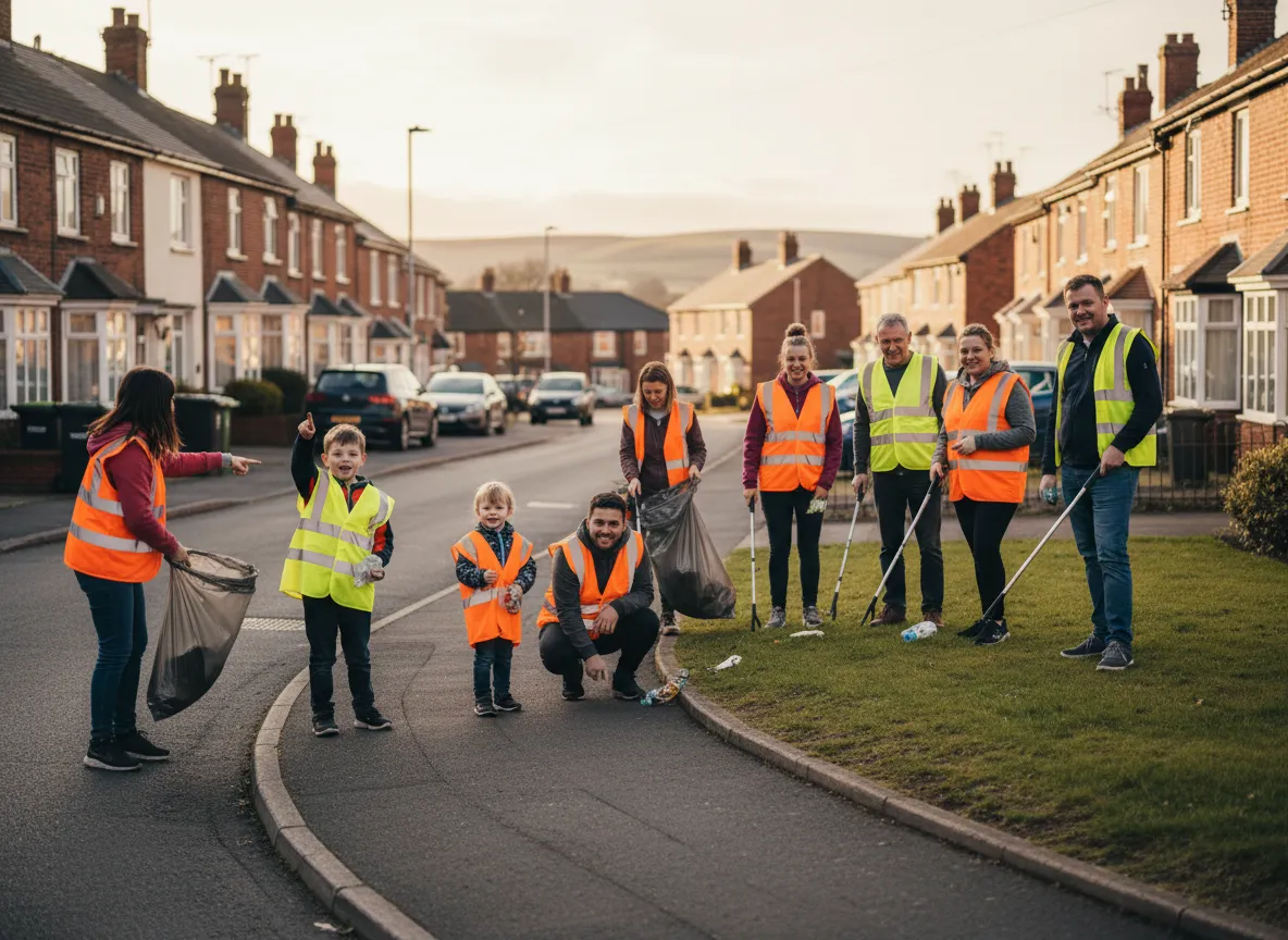 Warm, friendly volunteers smiling and working together