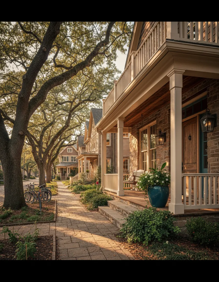 Architectural details of a home in a desired neighborhood