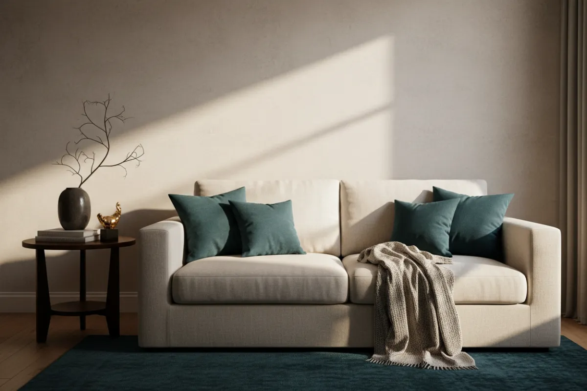 Calm domestic space with soft natural light