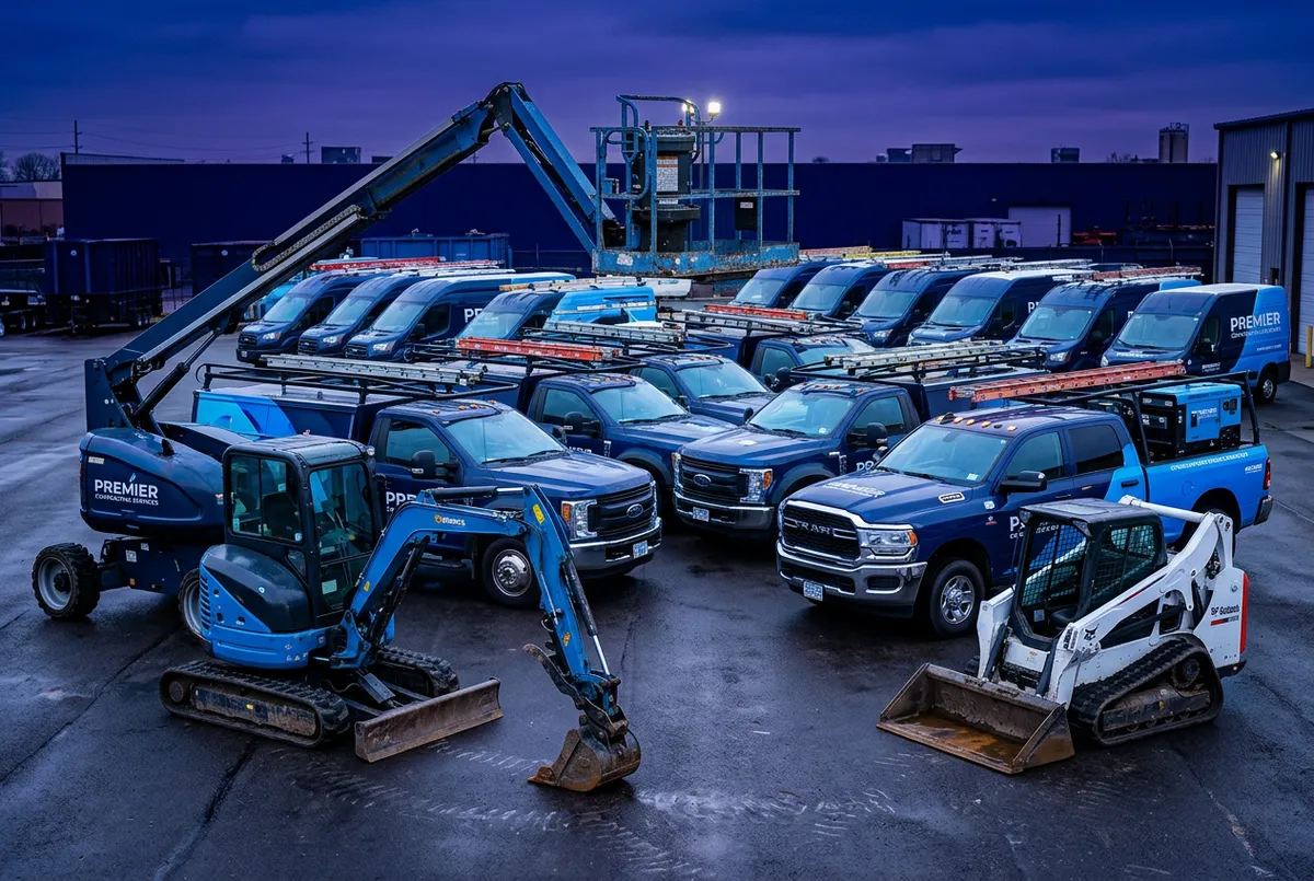 Specialized trade contracting equipment and commercial fleet