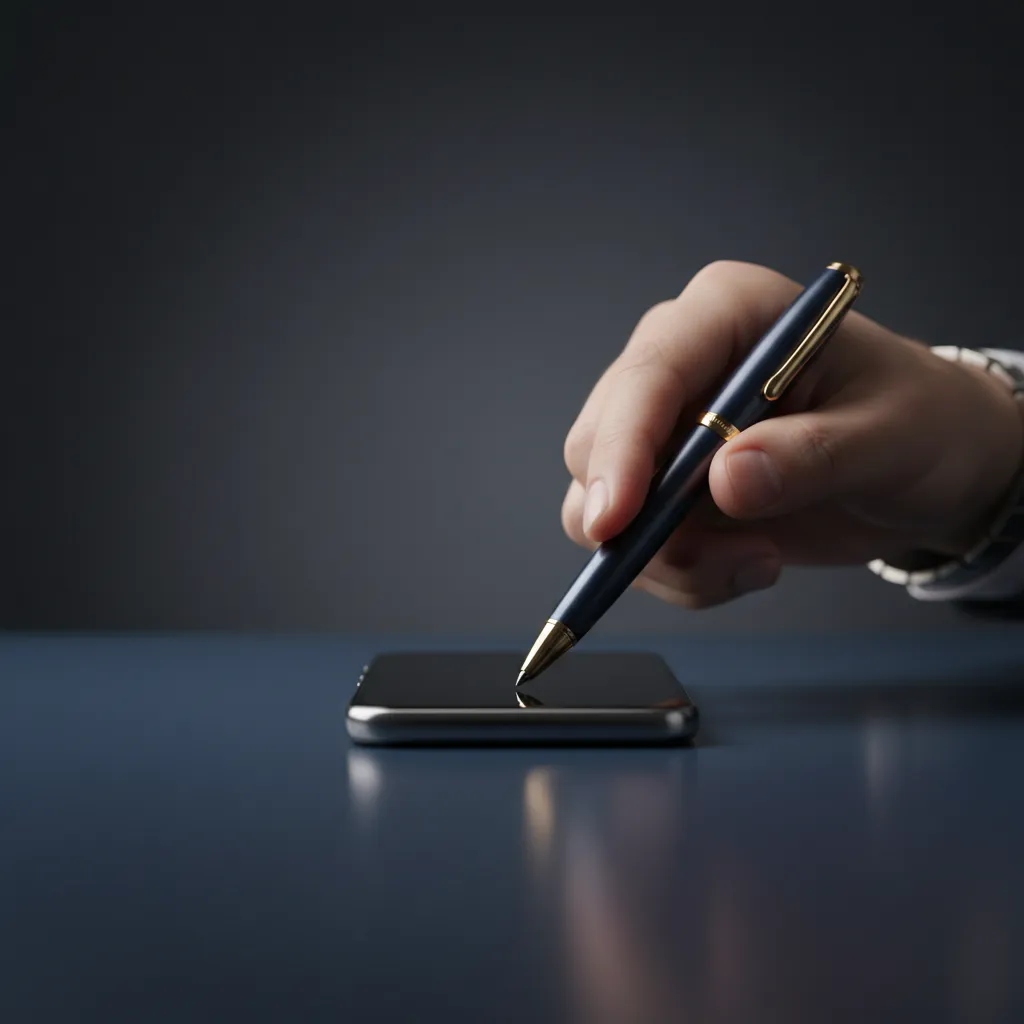 Client experiencing frictionless engagement with an NFC pen