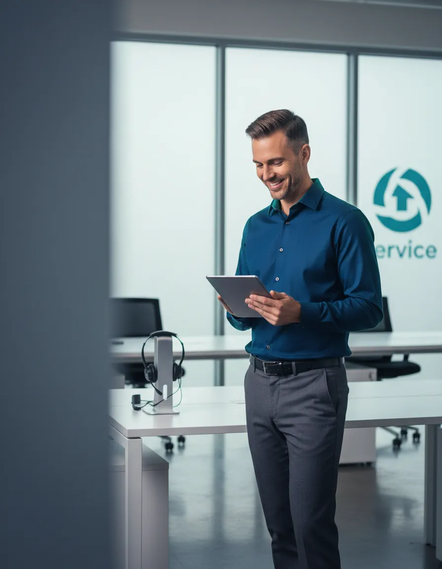 Professional service provider in a calm environment
