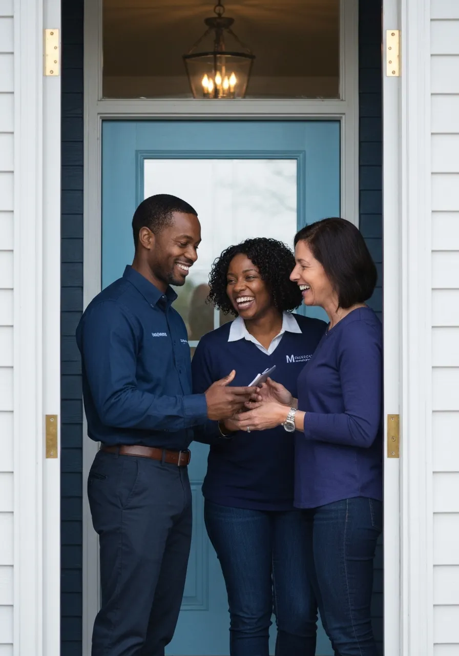 Jason Stier consulting with local homebuyers