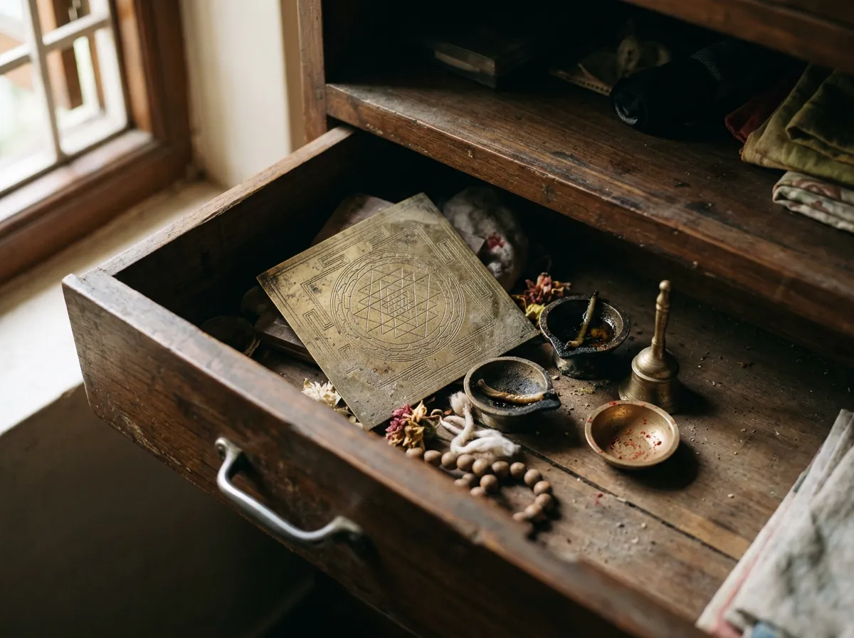 A Yantra in a drawer somewhere (bought once, nothing happened)