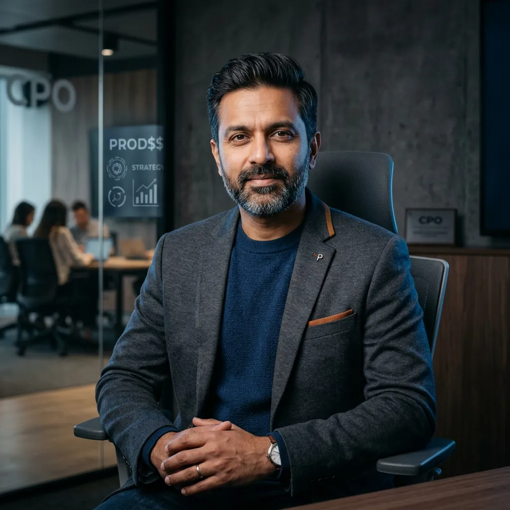 Portrait of Amitav K., Chief Product Officer