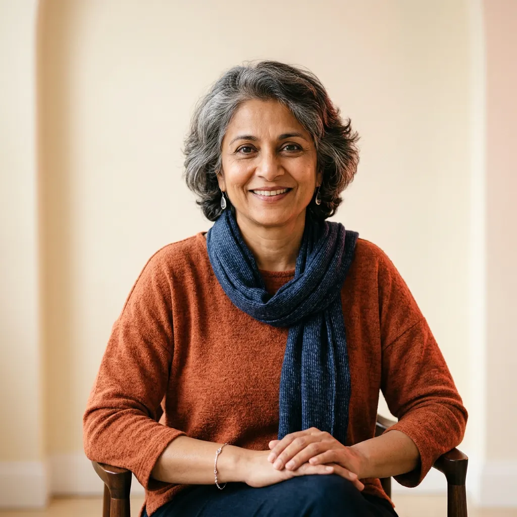 Sunita Verma portrait after overcoming 5-year weight loss plateau