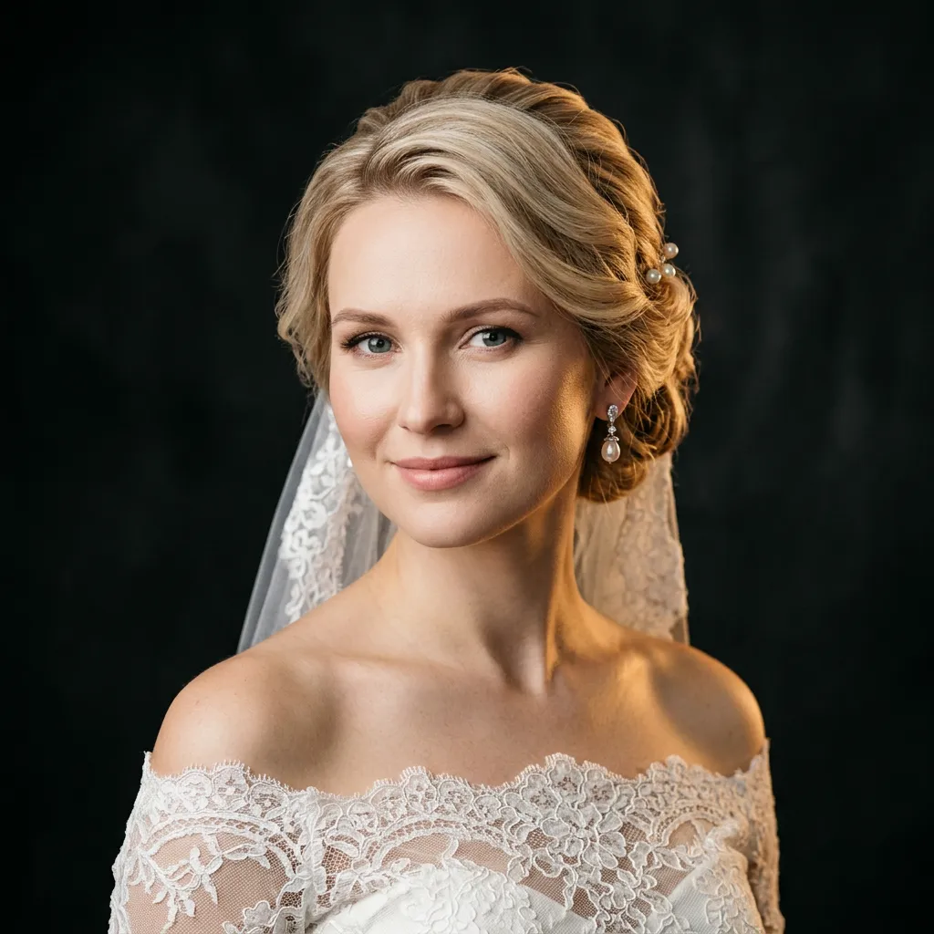 Portrait of bride Elena Rostova
