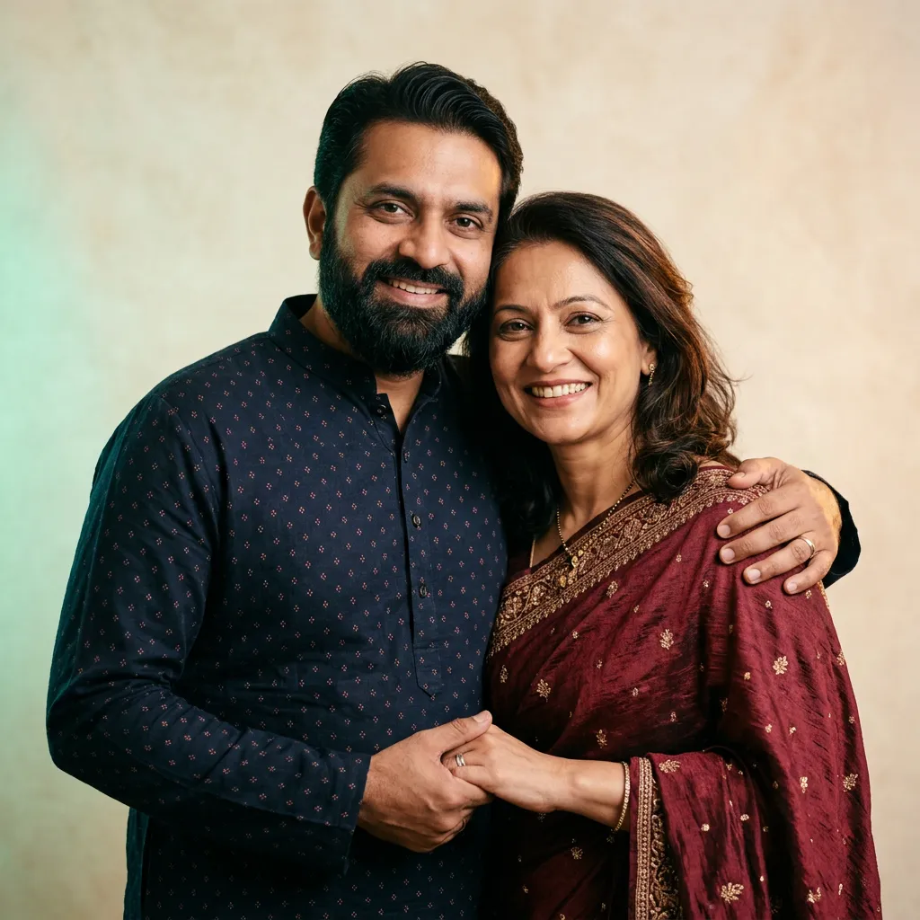 Portrait of Rajesh & Ananya Kulkarni