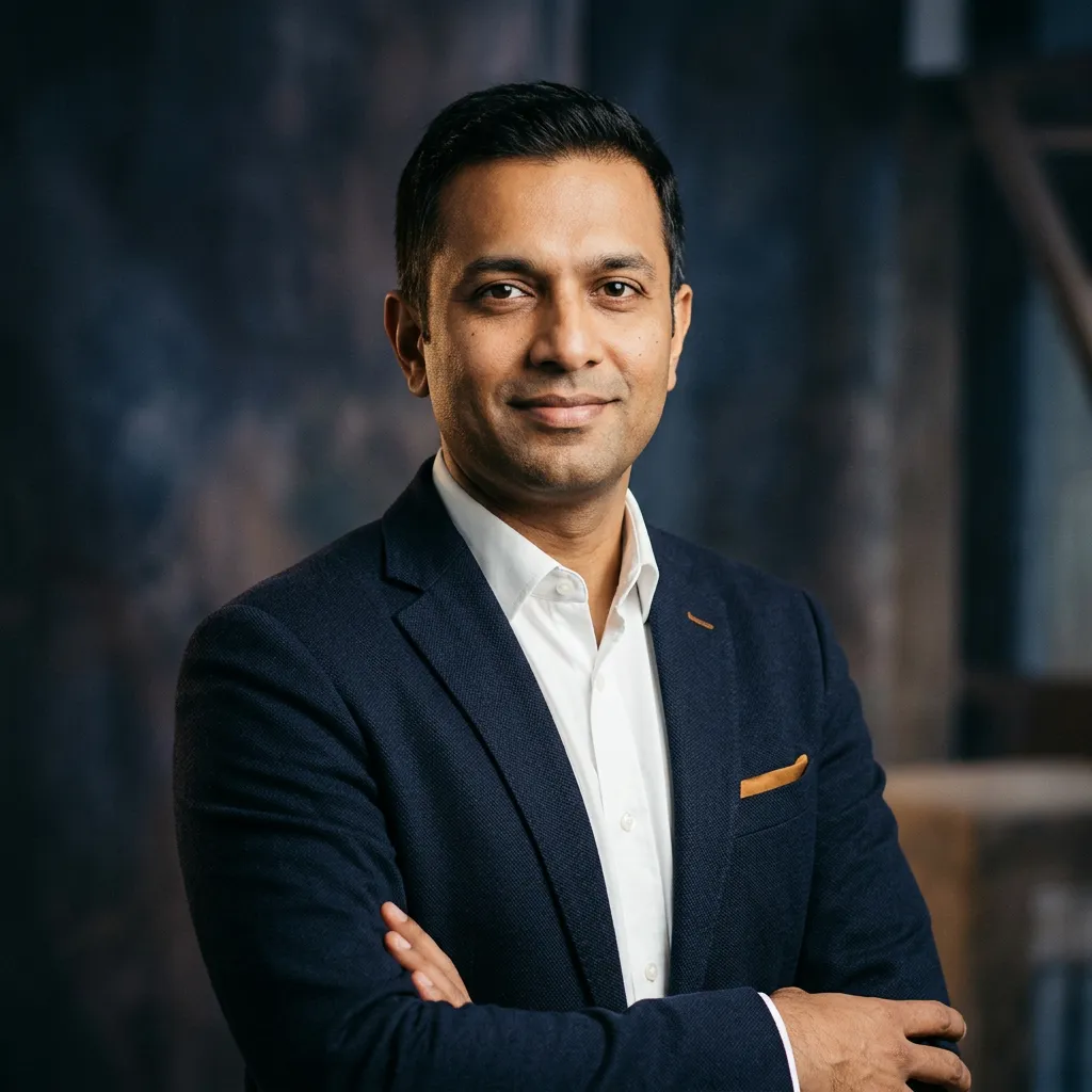 Portrait of Rajesh V., Senior Vice President of Enterprise Technology