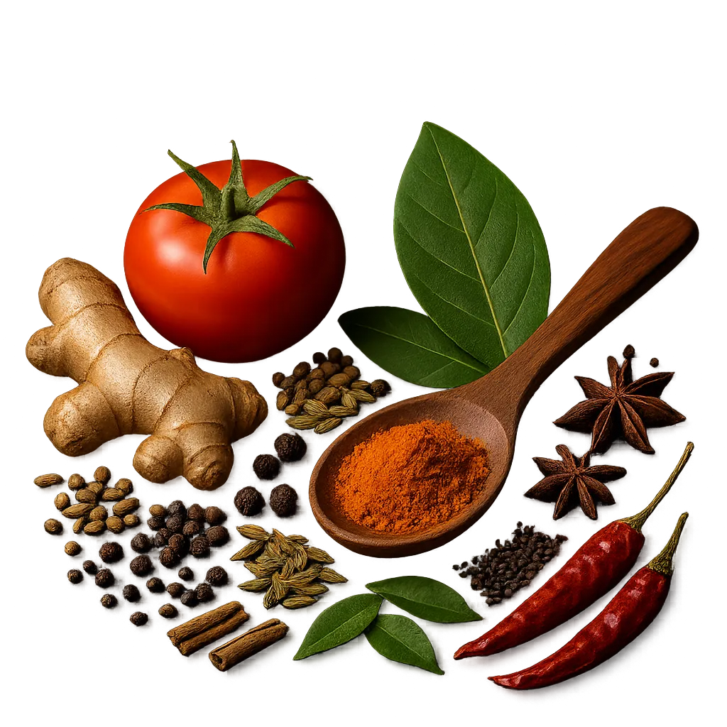 Wholesome kitchen ingredients and medicinal herbs for metabolic reset