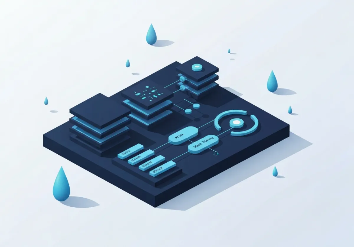 AI & Technology workflow illustration