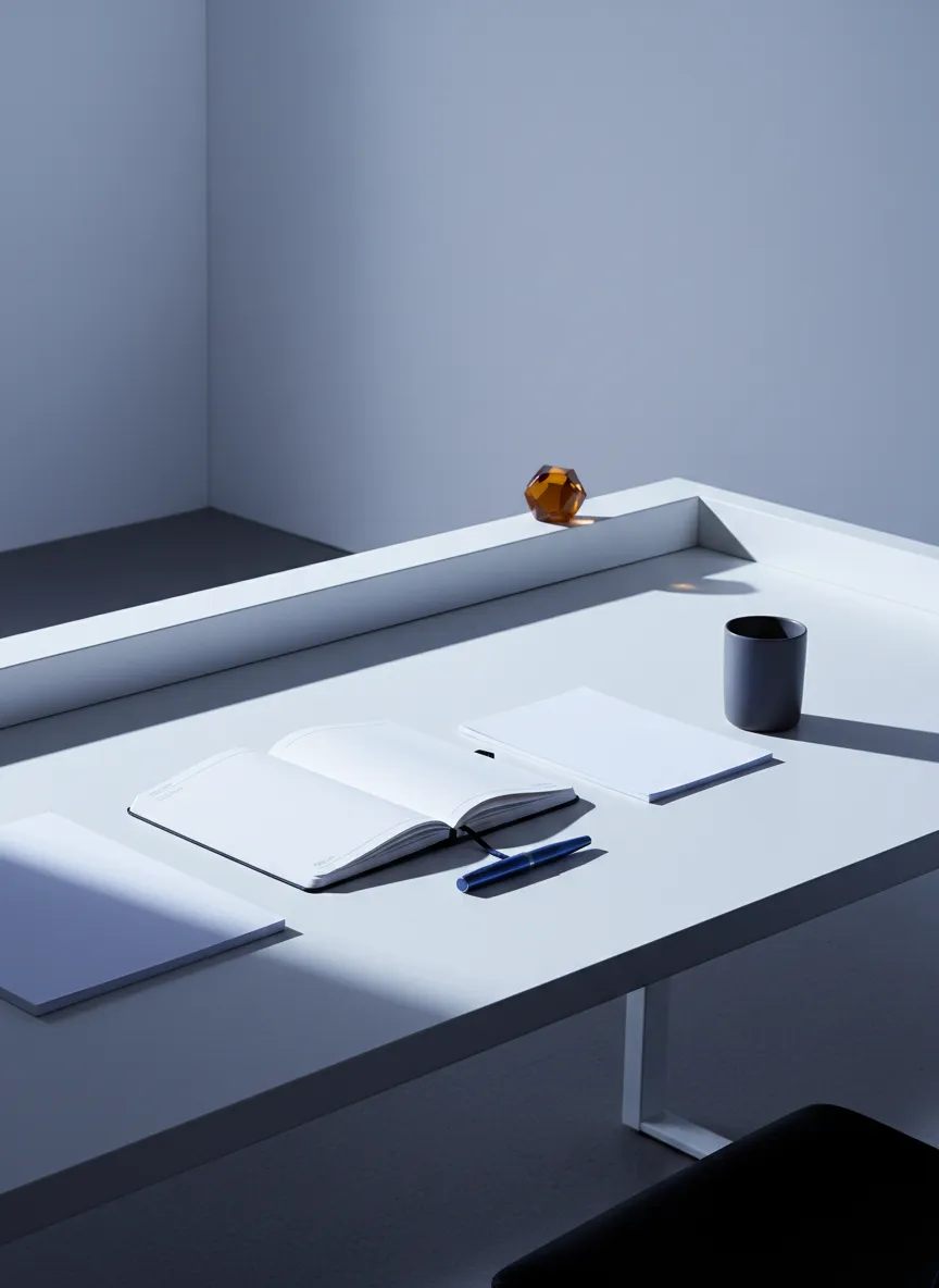 Professional workspace conveying trust and legal clarity