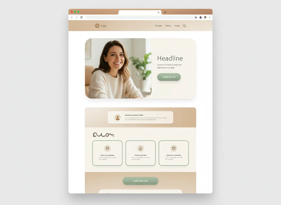 Coaching landing page preview
