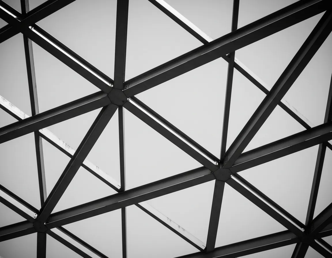 Black and white structural steel