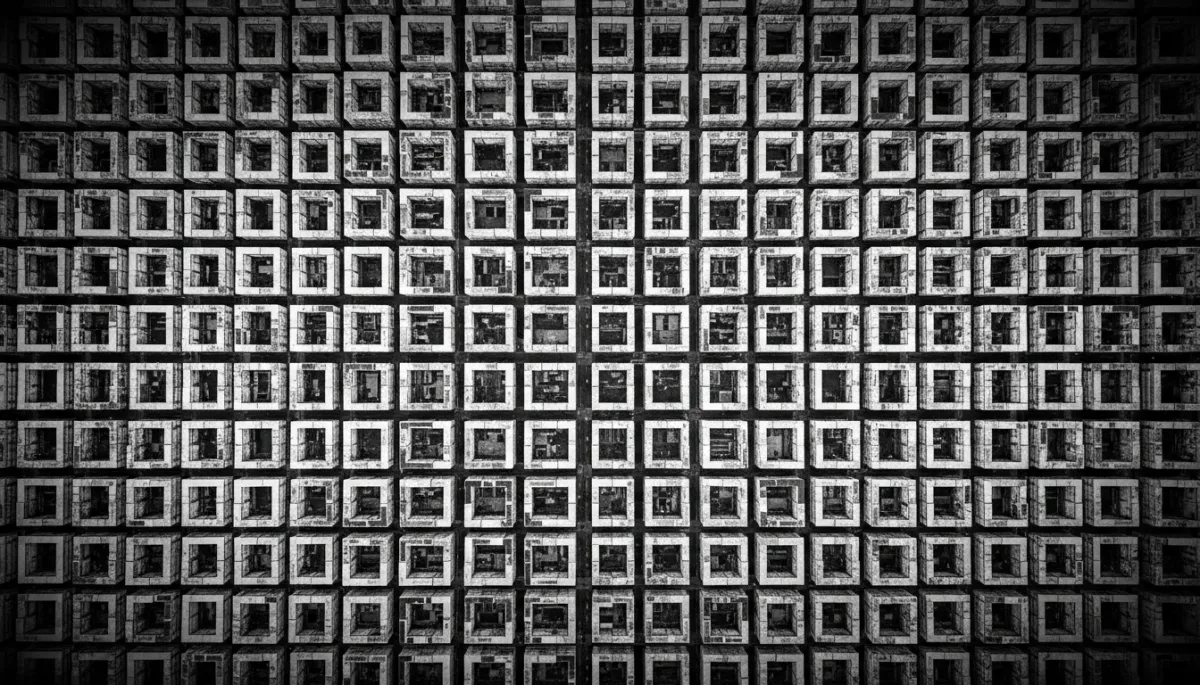 Black and white city grid