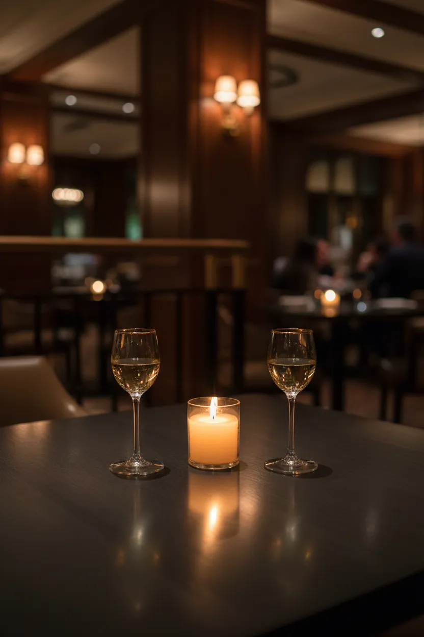 Moody upscale Mexican dining atmosphere at Tamales