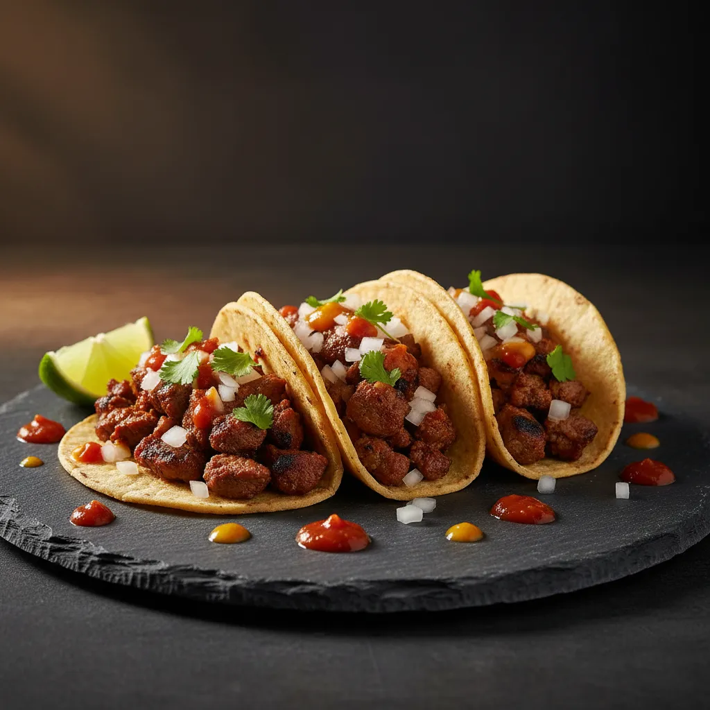 Authentic street tacos