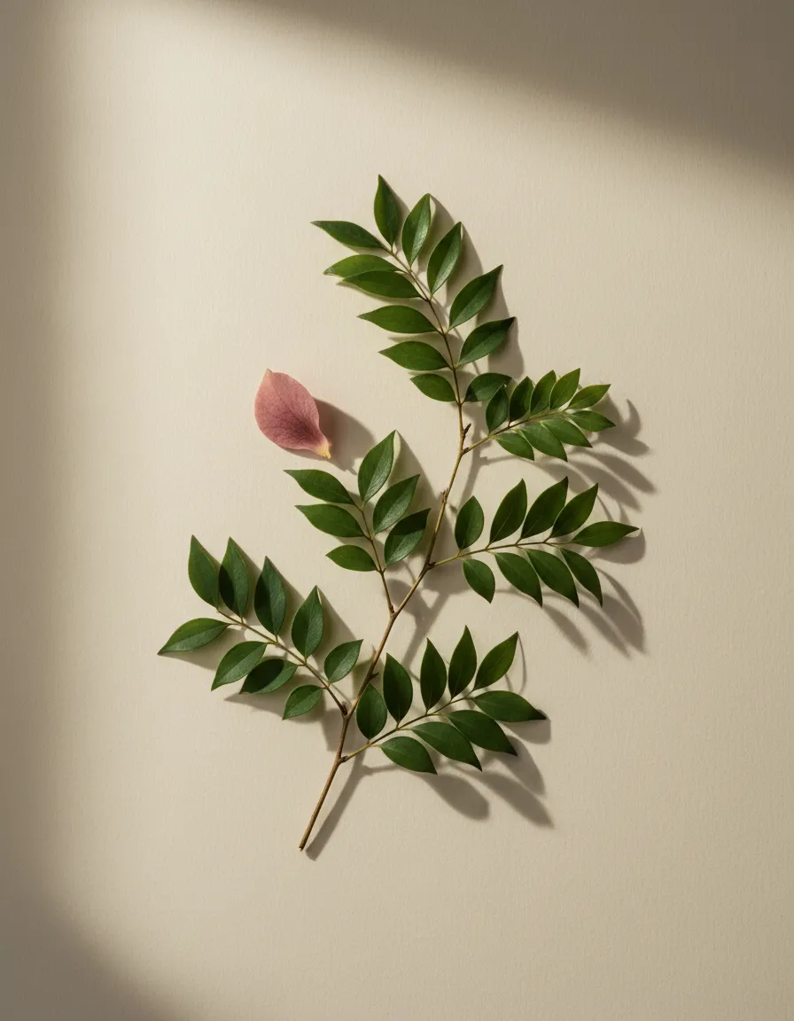 Delicate botanical detail in soft lighting