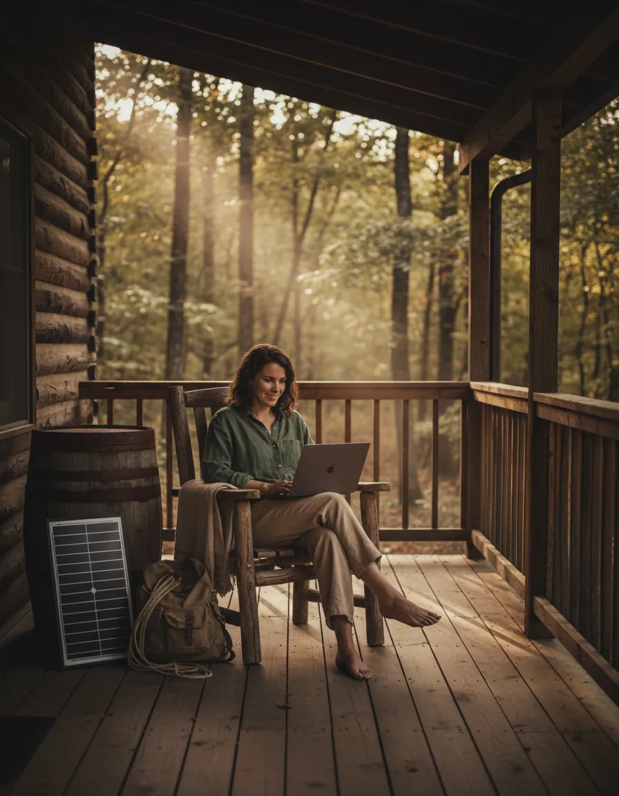 Founder living off-grid on solar power in Tennessee