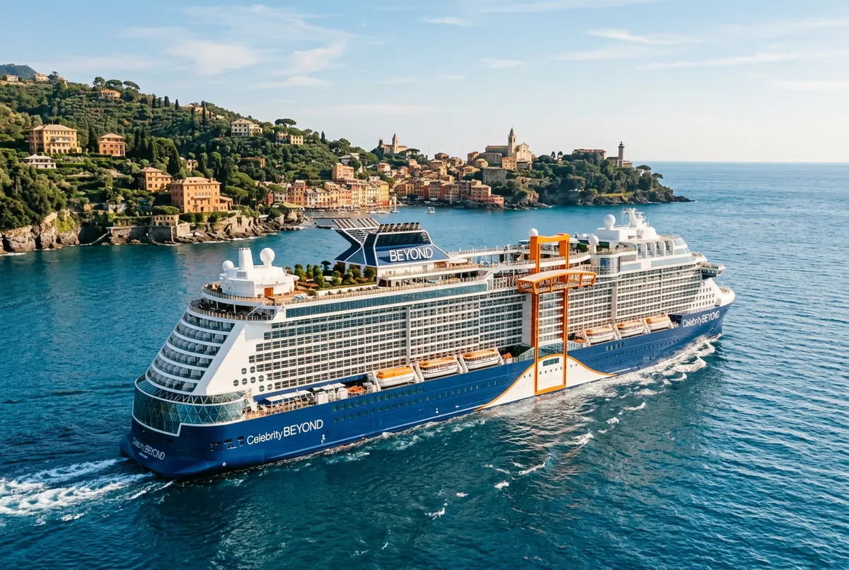 Celebrity Beyond sailing Italian Riviera and French coastline