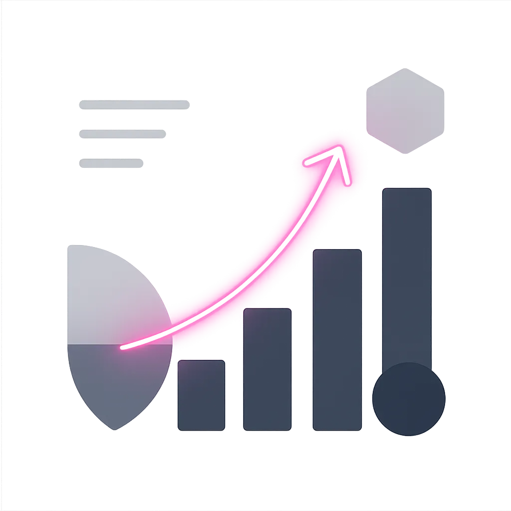 Abstract modern business growth illustration