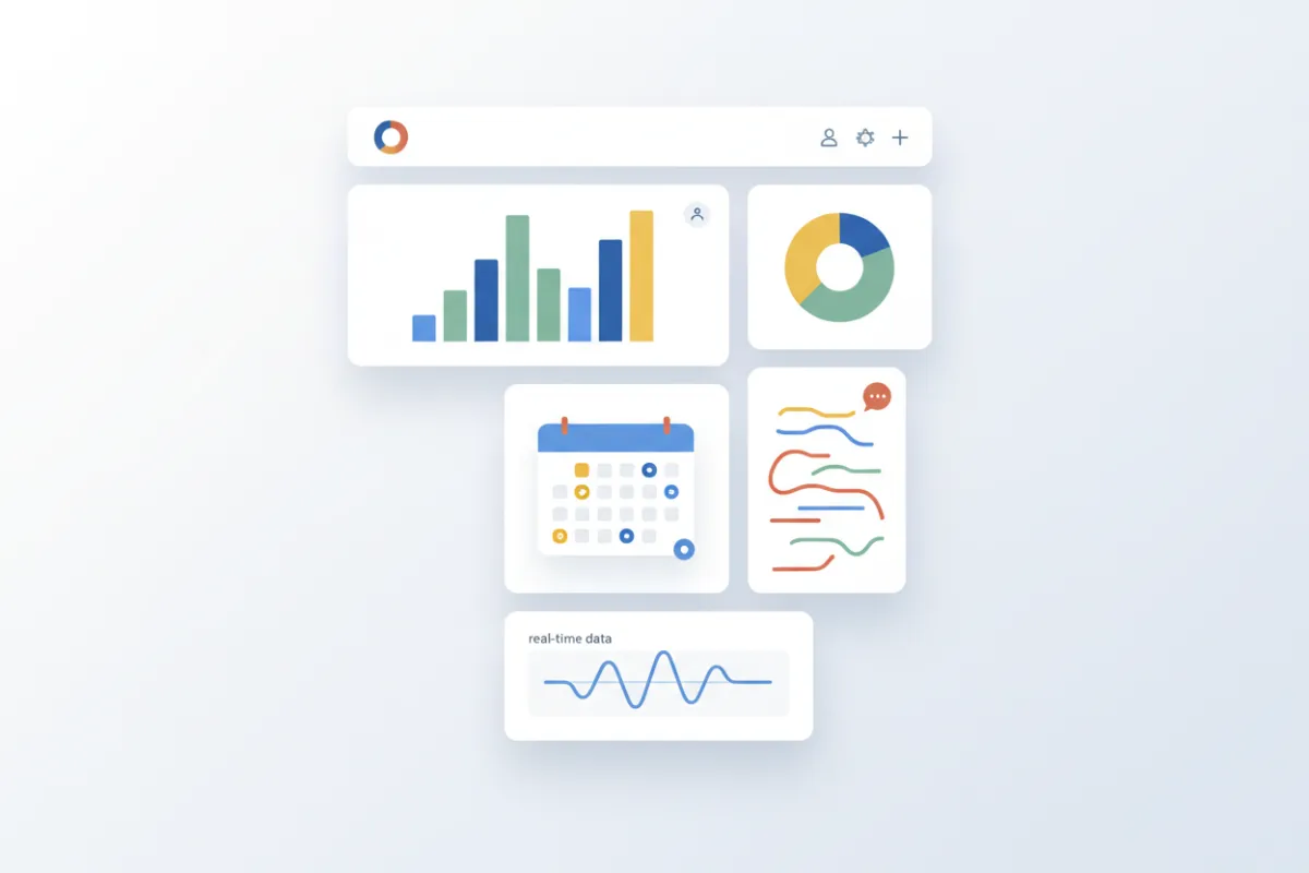 Customizable dashboard with draggable widgets and nonprofit branding elements