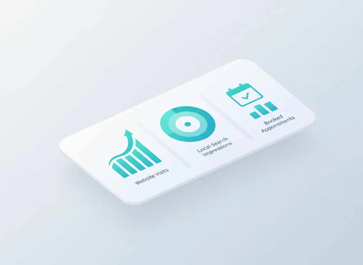 Modern analytics dashboard for small business marketing performance